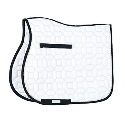 Cottage craft electra tapis de selle rembourré imprimé motif blanc blanc full
