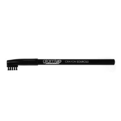 Glam'Up - Maquillage Yeux - Crayon Sourcils Noir - Fabrication Européenne