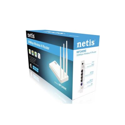 Netis WF2409E - Draadloze router - 4-poorts switch - 2,4 GHz