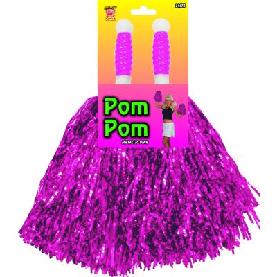GENERIQUE Pompon violet m&eacute;tallique Taille Unique