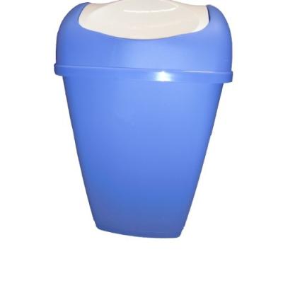 AXENTIA 235681 POUBELLE À COUVERCLE BATTANT BLEU 25 L