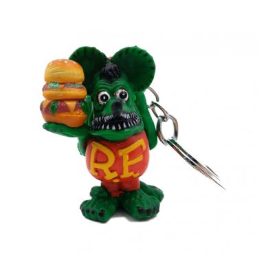 porte clé 3D rat fink et hamburger ed roth kustom kulture us