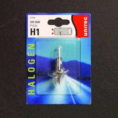 Unitec kfz-lampe h1 für hauptscheinwerfer, 12 v, 55 watt 77751