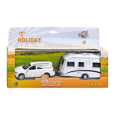 Volvo car et caravane - couleur aléatoire