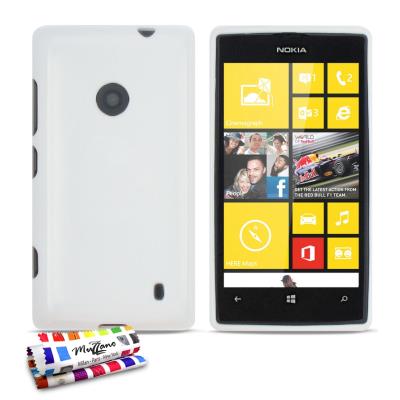 Coque Souple ORIGINAL Ultra Fine Blanc Le Glossy Hybrid de MUZZANO pour NOKIA LUMIA 520