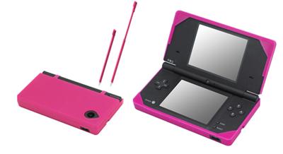 COQUE SILICONE+2 STYLETS ROSE DSI