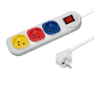 Esperanza power strip 3 sockets switch sécurité câble de 1,5 m colorée elk102 - 5901299913819