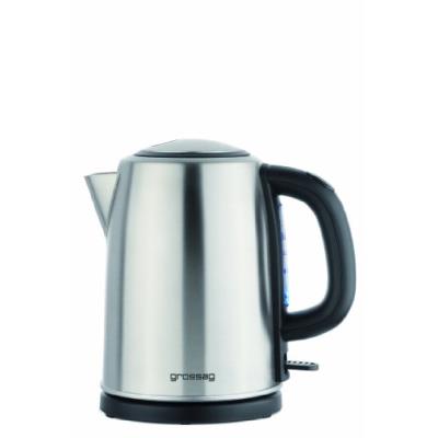 Grossag wk 68 bouilloire en inox brossé 1,2 l 2000 w