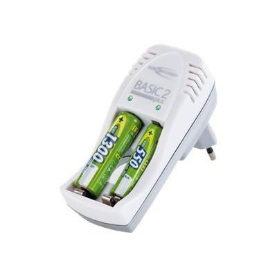 Ansmann Batterijlader Basic 2 plus wit 5107563
