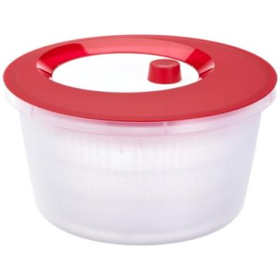 EMSA 505089 BASIC ESSOREUSE À SALADE TRANSLUCIDE ROUGE / BLANC 4,0 L