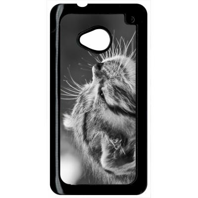 Coque HTC m7 chat zebre
