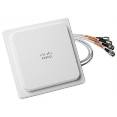 Cisco Aironet Four-Element MIMO Dual-Band Omnidirectional Antenna - Antenne - 2 dBi (voor 2,4 GHz), 4 dBi (voor 5 GHz) - omnidirectioneel - geschikt voor bevestiging aan het plafond, binnenshuis