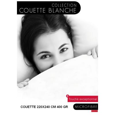 Couette microfibre - 400gr - 220 x 240 cm