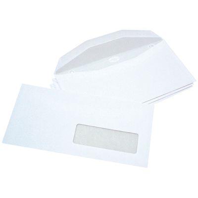 Enveloppe à insertion mécanique 114X229 80g Fenêtre 35 Blanc - Boite de 1000