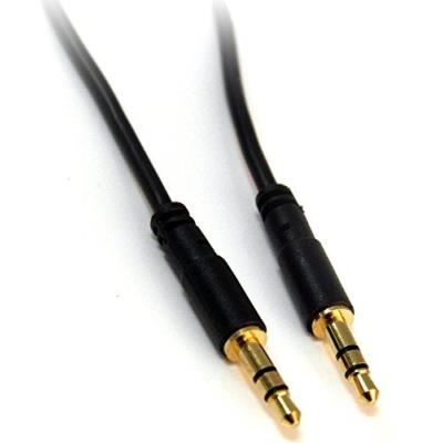 Câble 30 cm jack 3,5 mm fiche mâle à mâle stéréo plaqué or