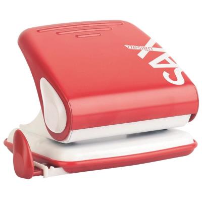 Sax design perforatrice 418 «l» pour 25 feuilles-couleur rouge 0-418-13