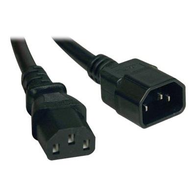 Tripp Lite 1ft Power Cord Extension Cable C14 to C13 Heavy Duty 15A 14AWG 1' - voedingskabel - 30.5 cm