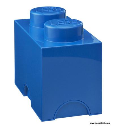 Lego 40021731 boite brique de rangement 2 plots bleu