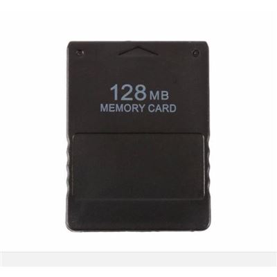 Carte mémoire noire 128 Mo pour Sony Playstation 2 (PS2)