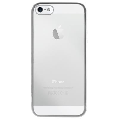 Bigben Connected - Coque de protection pour téléphone portable - polyuréthanne thermoplastique (TPU) - argent, transparent - pour Apple iPhone 5, 5s