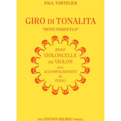 Partitions classique EDITION DELRIEU TORTELIER PAUL - GIRO DI TONALITA - VIOLON Violon