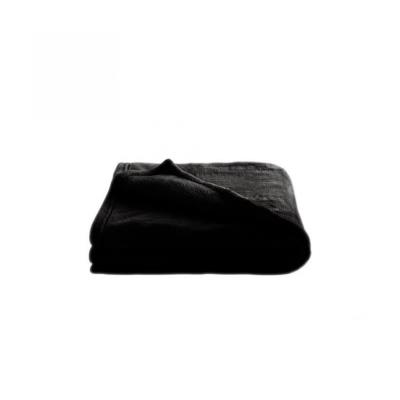 Couverture Microdoux 180x220 cm microfibre noir