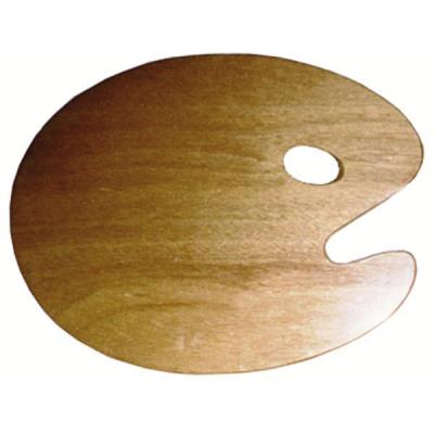 Palette ovale en bois 25x30cm - épais. 3mm - Bois