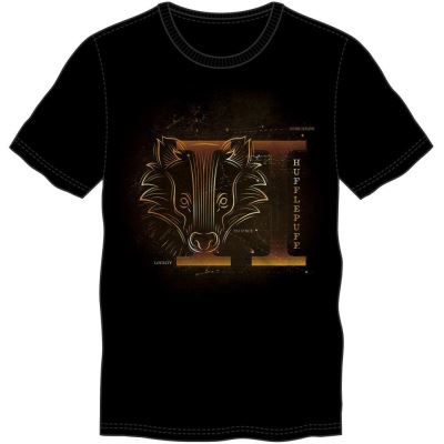 HARRY POTTER - T-Shirt Glow in the Dark - Poufsouffle - (XXL)