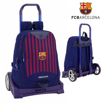 F.C. Barcelone Sac à dos Cartable avec roulettes 33x43x15