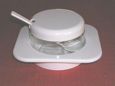 Saucière-Sucrier-Moutardier Blanc*