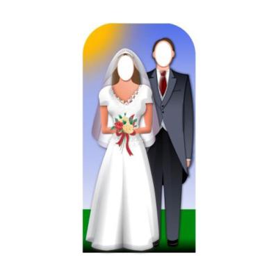 Figurine Géante ''Couple De Mariés''