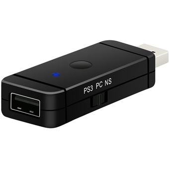 Adaptateur Xbox / PS3 / PS4 sans fil Adaptateur de Contrôleur Noir -  Connectique et chargeur console - Achat & prix
