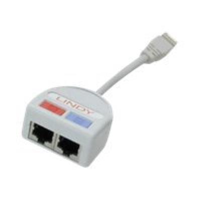 Lindy STP Port Doubler, 2 x Voice/Token Ring to 1 Port - netwerksplitser