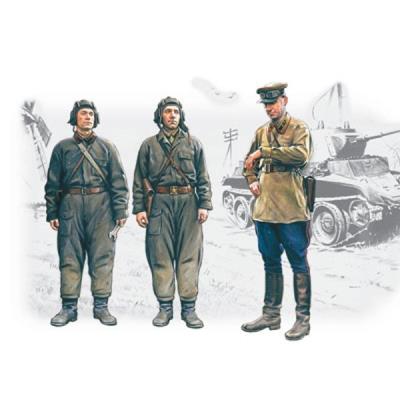 Icm 35181 maquette soviet tank crew 1939-42 1 35 mic-35181