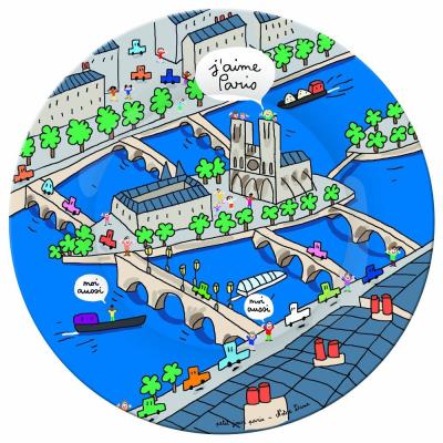 Assiette paris : notre dame petit jour paris