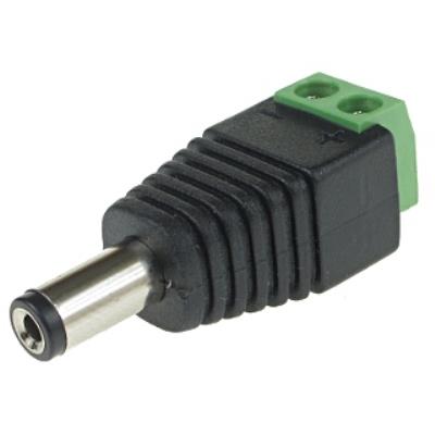Connecteur d'alimentation dc mâle 2.1/5.5 à visser