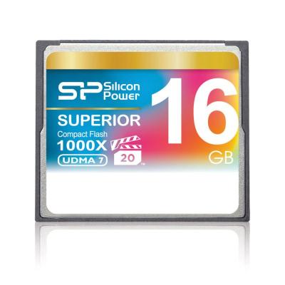 Silicon Power CompactFlash Superior 16 Go 1000x - CompactFlash 16 Go - Certifiée 1000x