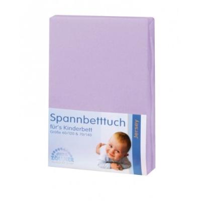 JULIUS ZÖLLNER - 8320147400 - DRAP-HOUSSE JERSEY POUR LE LIT BÉBÉ - LILAS - 60/120 CM - 70/140 CM