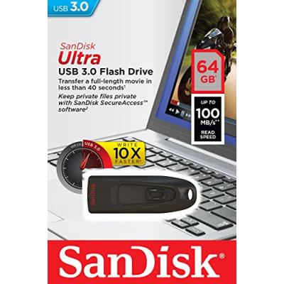 SanDisk Ultra 64 Go, Clé USB 3.0, avec une vitesse de lecture