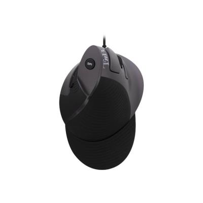 T'nB Ergonomic Verical Mouse - muis - USB - zwart en zilver