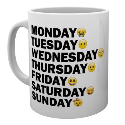 Tasse Emoji Jours de la semaine