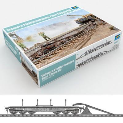 Trumpeter - Wagon plateforme de transport de chars