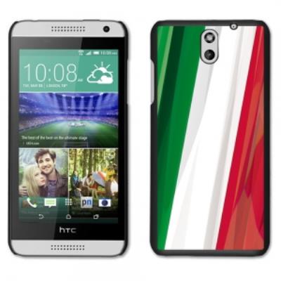 Coque noire pour HTC Desire 610 motif drapeau Italie