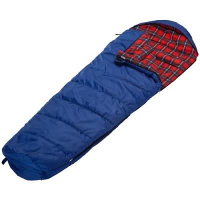 Skandika aberdeen sac de couchage synthétique momie bleu 220 x 80 cm ouverture droite