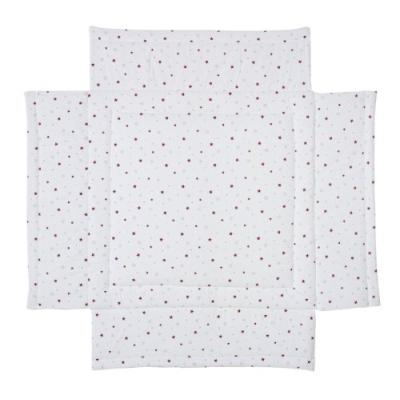 schardt 132130000 1/678 tapis de parc imprimé petites étoiles rouges 100 x 100 cm