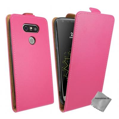Housse etui coque pochette PU cuir fine pour LG G5 - ROSE