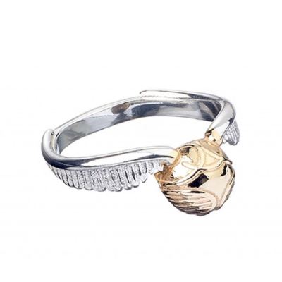 HARRY POTTER - Bague Sterling ARGENT Golden Snitch - Medium