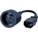 Cordon d'alimentation américain NEMA 5-15P-IEC-60320-C13 3m noir -  Cablematic