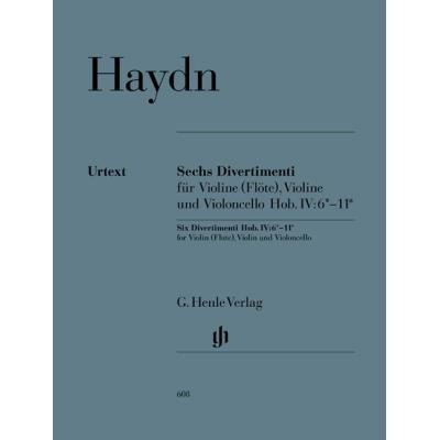 Partitions classique HENLE VERLAG HAYDN J. - SIX DIVERTIMENTI HOB. IV:6*–11* Musique de chambre