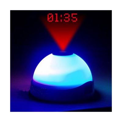 Horloge réveil matin à lumière et projection LED - Horaire lumineu pour chambre